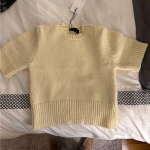 Zara Cream Crew Neck Sweater